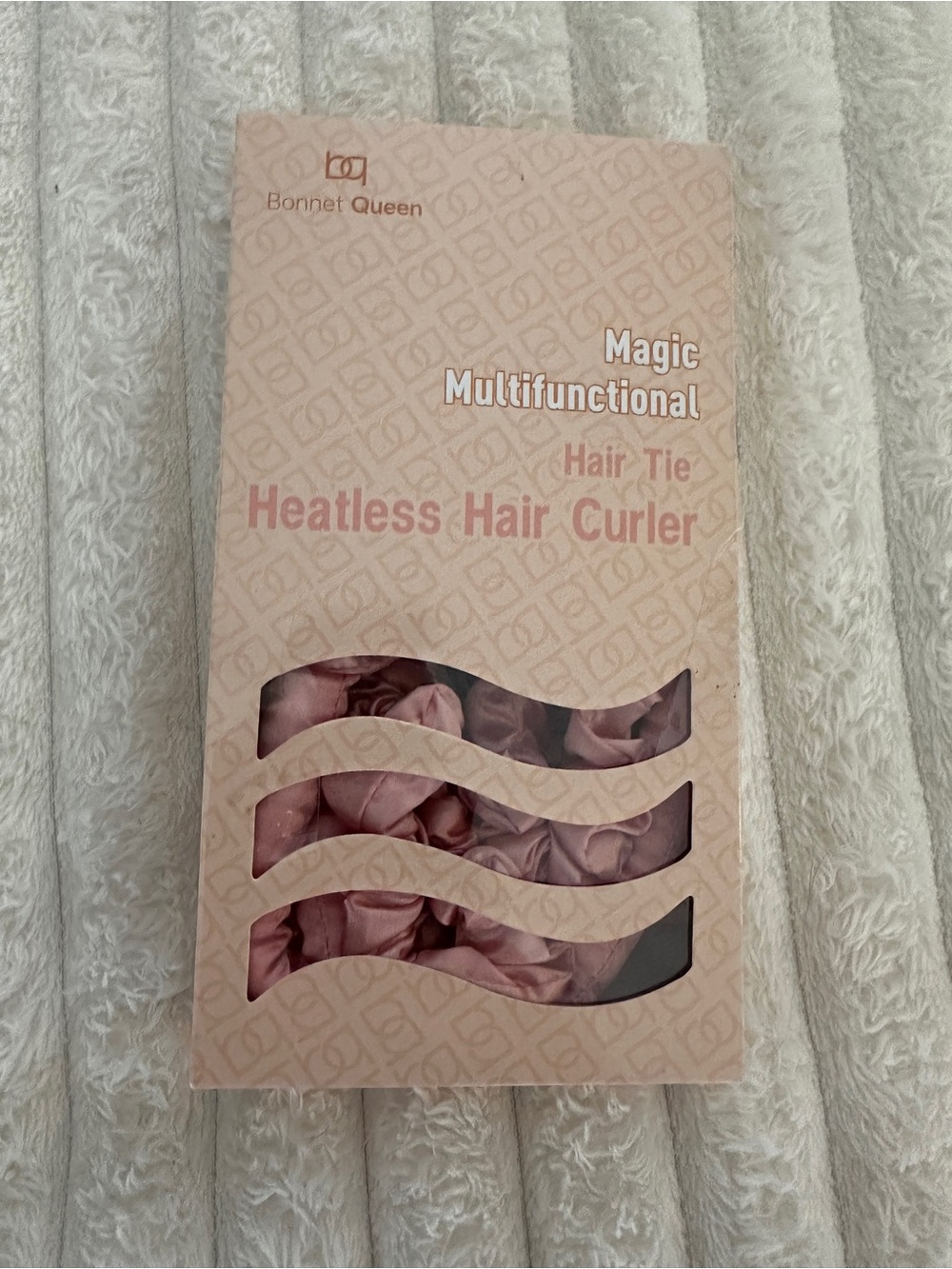 Heatless Hair Curler Ties - Rose Pink